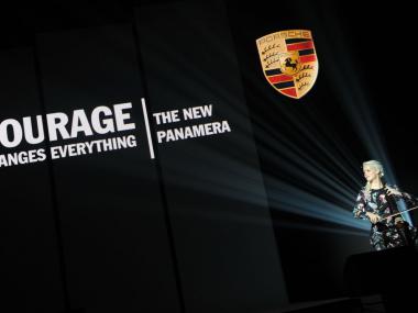 Event Deco | Kompletní návrh a realizace scény Porsche Panamera