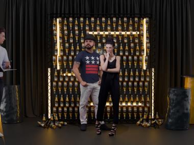 Eventdeco- photo wall for PROUD brewery